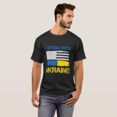 T-shirt Je Suis Avec L'Ukraine (Devant entier)