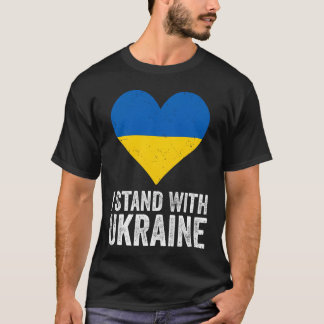 T-shirt Je suis avec l'Ukraine Arrêtez Poutine Arrêtez la 