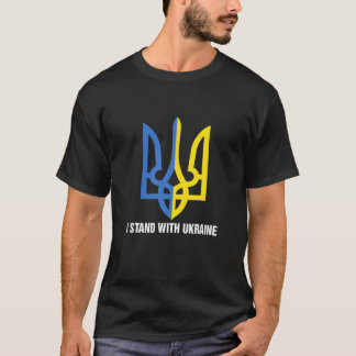 T-shirt Je Suis Avec L'Ukraine Drapeau Soutien Ukraine Ukr