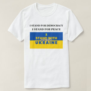 T-SHIRT JE SUIS AVEC L'UKRAINE POUR DIRE NON À LA GUERRE