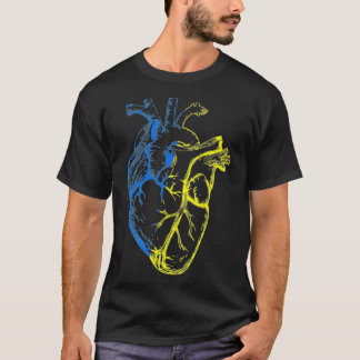 T-shirt Je Suis Avec L'Ukraine Soutien Ukraine Coeur Ukrai
