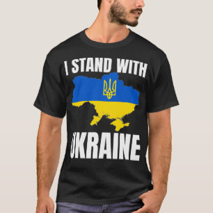 T-shirt Je Suis Avec L'Ukraine Symbole Drapeau Ukrainien C