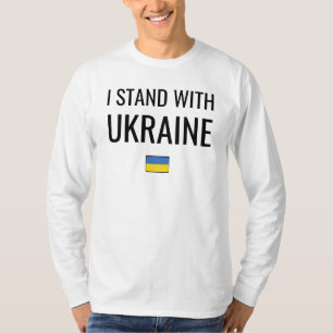 T-shirt Je Suis Avec L'Ukraine Ukraine drapeau national