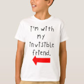 T-shirt Je suis avec mon ami invisible (Devant)