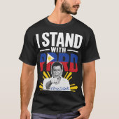 T-shirt Je suis avec PRRD Pinoy Pride résistance - Duterte (Devant)