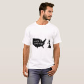 T-shirt Je suis avec stupide - les Etats-Unis adhèrent au (Devant entier)