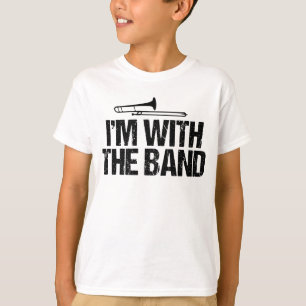 T-shirt Je suis avec The Band Funny Trombone Player