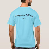 T-shirt Je suis avec Tiffany (Dos)