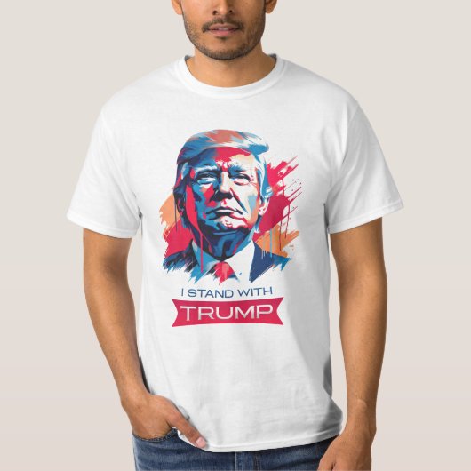 T-shirt Je suis avec Trump (Devant)