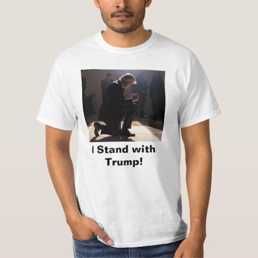 T-shirt Je suis avec Trump ! (Devant)