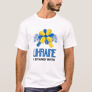 T-shirt Je suis avec Ukraine Flag - Soutenez les Ukrainien