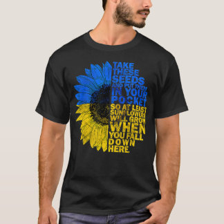 T-shirt Je Suis Avec Ukraine Tournesol Ukraine Drapeau Sou