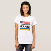 T-shirt Je Suis Avec Ukraine USA (Devant entier)