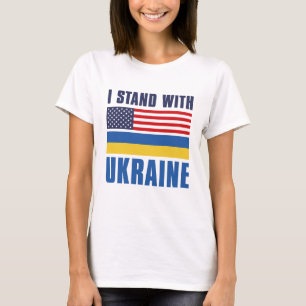 T-shirt Je Suis Avec Ukraine USA