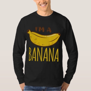 T-shirt Je suis banane fête Fruit Vegan Végétarien Funny