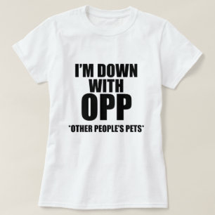 T-SHIRT JE SUIS BAS AVEC LES ANIMAUX D'AUTRES PERSONNES