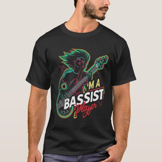 T-shirt je suis bassiste (Devant)