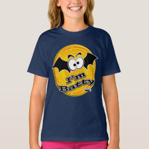 T-shirt Je suis Batty Orange et Yellow Swirl