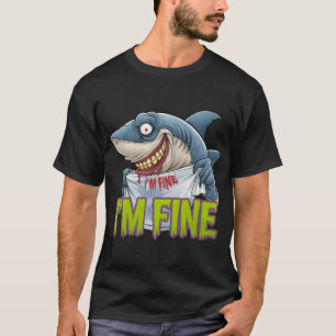 T-shirt Je suis beau film Halloween Zombie Shark Bite Sarc