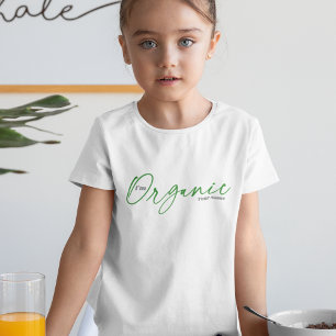 T-shirt Je suis Bio Élégant script manuscrit minimal