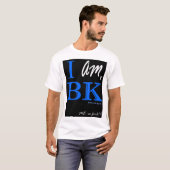 T-shirt Je suis BK - bleu de noir - les hommes (Devant entier)