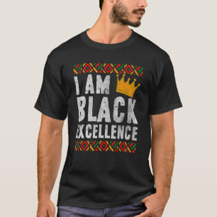 T-shirt Je suis Black Excellence Africain-Américain Noir H