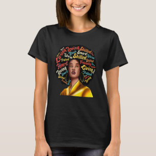T-shirt Je Suis Black Excellence Femme Forte Black History