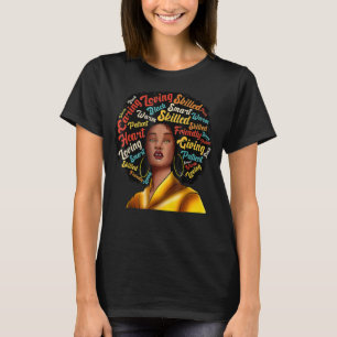 T-shirt Je Suis Black Excellence Femme Forte Black History