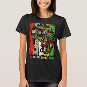 T-shirt Je Suis Black Excellence Melanin Femmes Black Mois