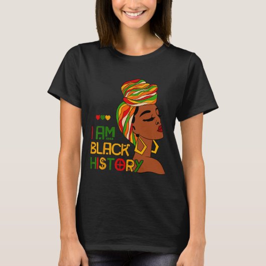 T-shirt Je Suis Black History Mois African American Junete (Devant)