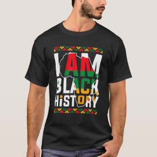 T-shirt Je Suis Black History Mois African American Pride 