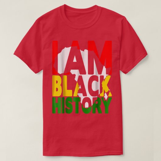 T-shirt Je Suis Black History Mois African American Pride (Design devant)