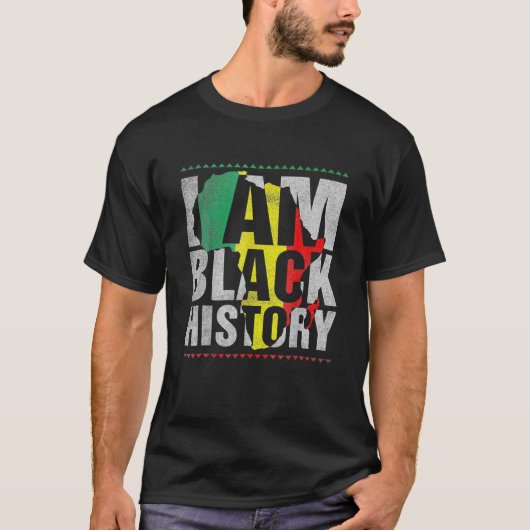 T-shirt Je Suis Black History Mois African American Pride (Devant)