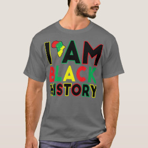 T-shirt Je Suis Black History Mois African American Pride