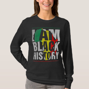 T-shirt Je Suis Black History Mois African American Pride