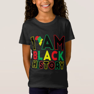 T-Shirt Je Suis Black History Mois African American Pride