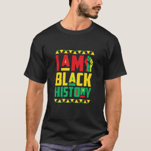 T-shirt Je Suis Black History Mois African American Pride