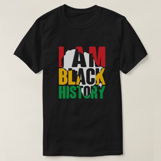 T-shirt Je Suis Black History Shirt, Black History Mois (Design devant)