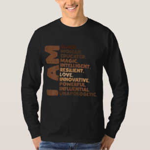 T-shirt Je suis Black Woman Melanin Africa Pride Histoire
