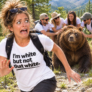 T-shirt Je Suis Blanc Mais Pas Si Blanc Drôle Déclaration