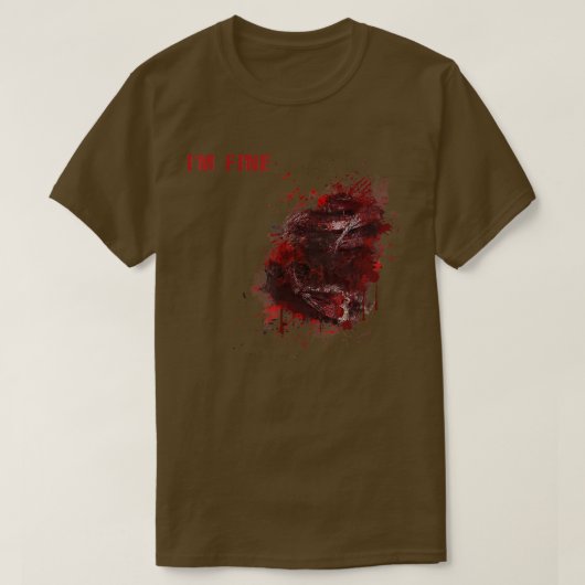 T-shirt Je suis Blessure Blessure Cool Halloween Costume c (Design devant)