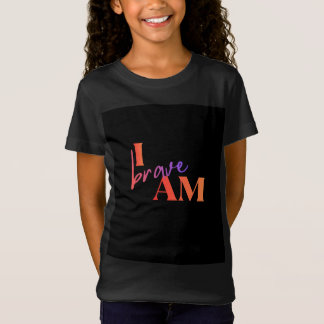 T-Shirt 'Je Suis Brave' pour Filles