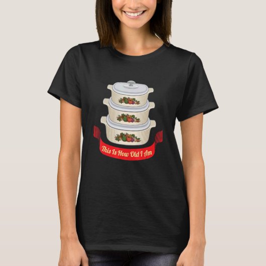 T-shirt Je suis ce vieux 80s 90s Nostalgic Cuisine Baking (Devant)