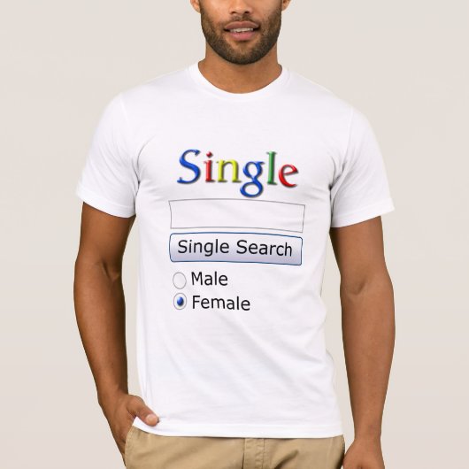 T-shirt je suis célibataire (Devant)