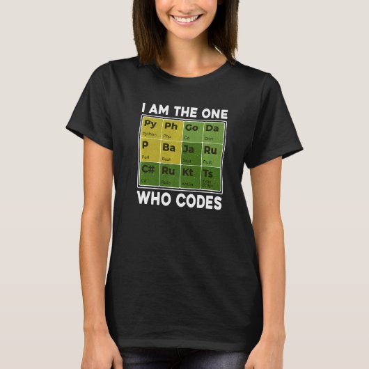 T-shirt Je Suis Celui Qui Codes Programmeur Programmeur Ne (Devant)