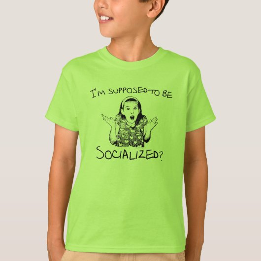 T-shirt Je suis censé être eu une vie sociale ? (Devant)