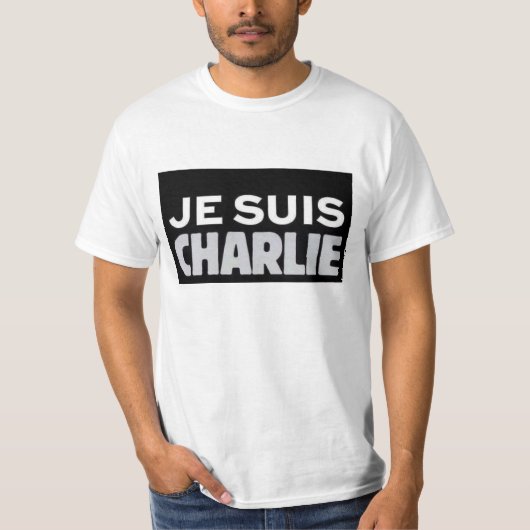 T-SHIRT JE SUIS CHARLIE, JE SUIS CHARLIE (Devant)