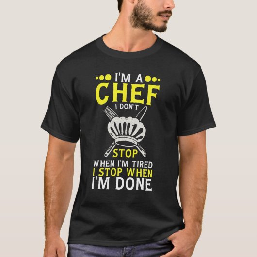T-shirt Je suis chef cuisinier Sous chef cuisinier Chef cu (Devant)