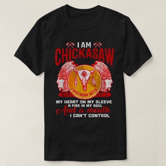 T-shirt Je Suis Chickasaw Native Fier - Native American (Design devant)