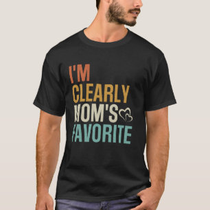 T-shirt Je suis clairement l'enfant préféré de maman, humo